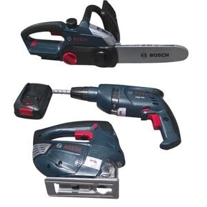 Kids Pretend Play Bosch Power Tool Set - Blue and Red